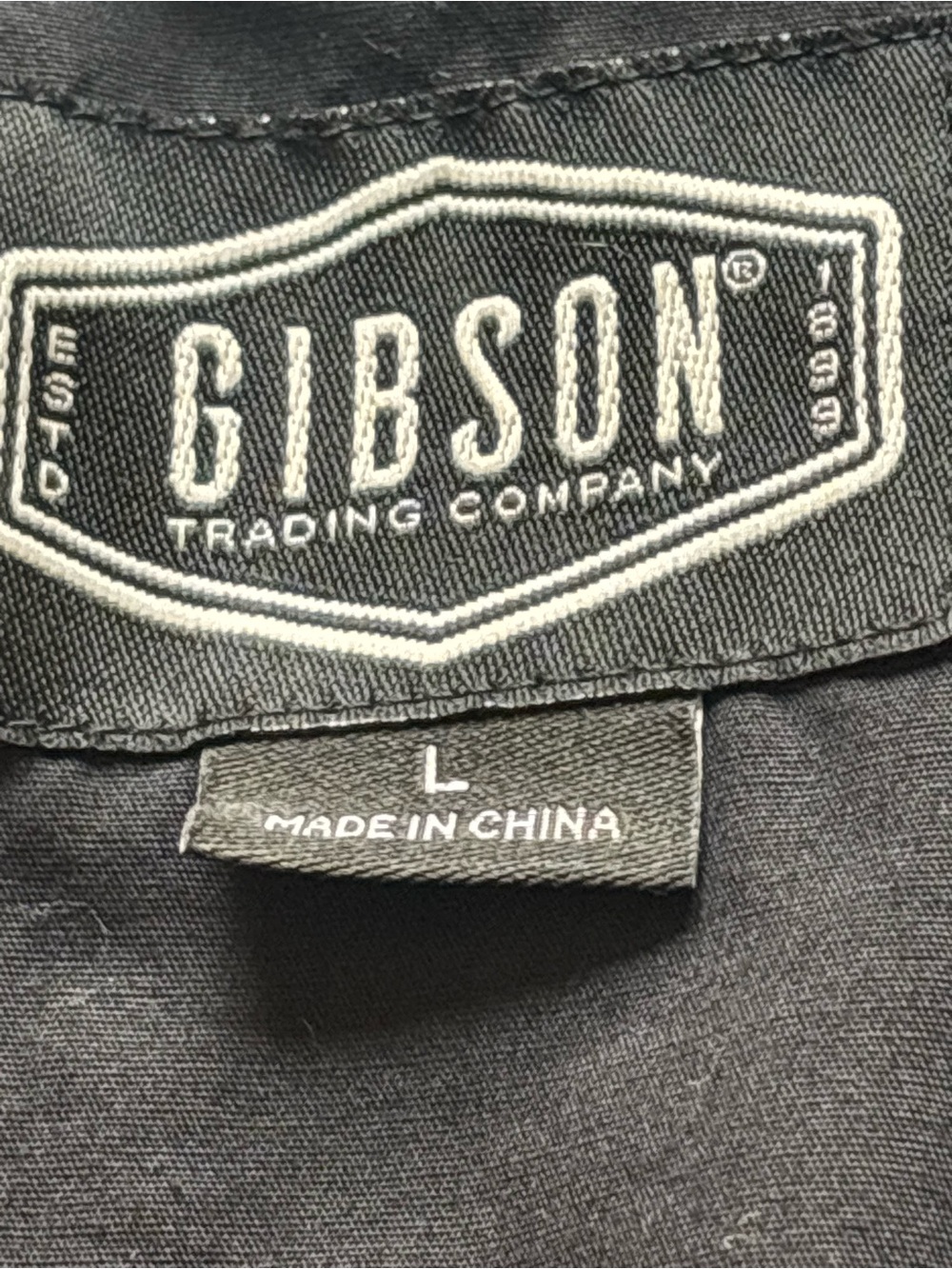 Gibson Black long sleeve shirt